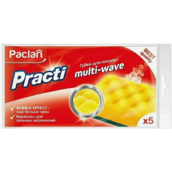 Paclan Practi губки для посуды Multi-Wave, 5 шт