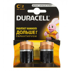 Батарейка Duracell BASIC C  2 шт