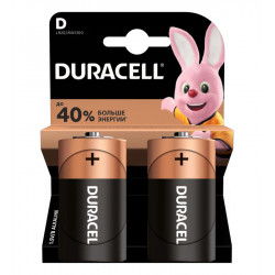 Батарейка Duracell BASIC D  2 шт  в упак.