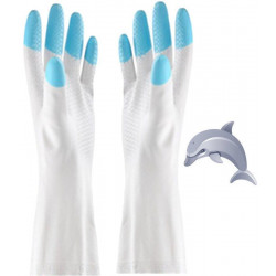 Латексные хозяйственные перчатки "Дельфин" размер L
